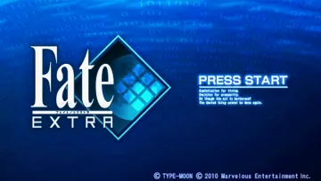 Fate-Extra (EU) screen shot title